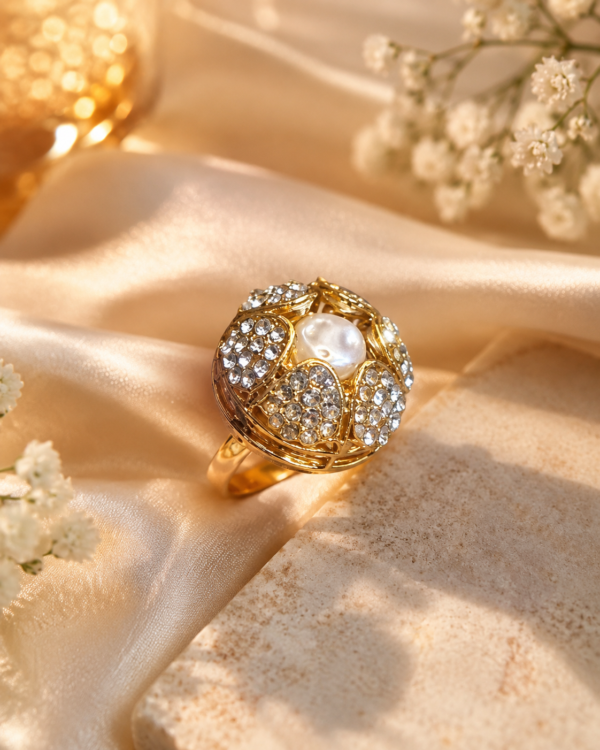 Noor Pearl Ring - Indian - Image 1