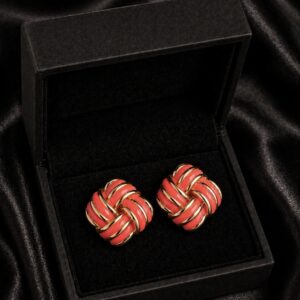 Stainless Steel ✨ Coral Knot Stud Earrings