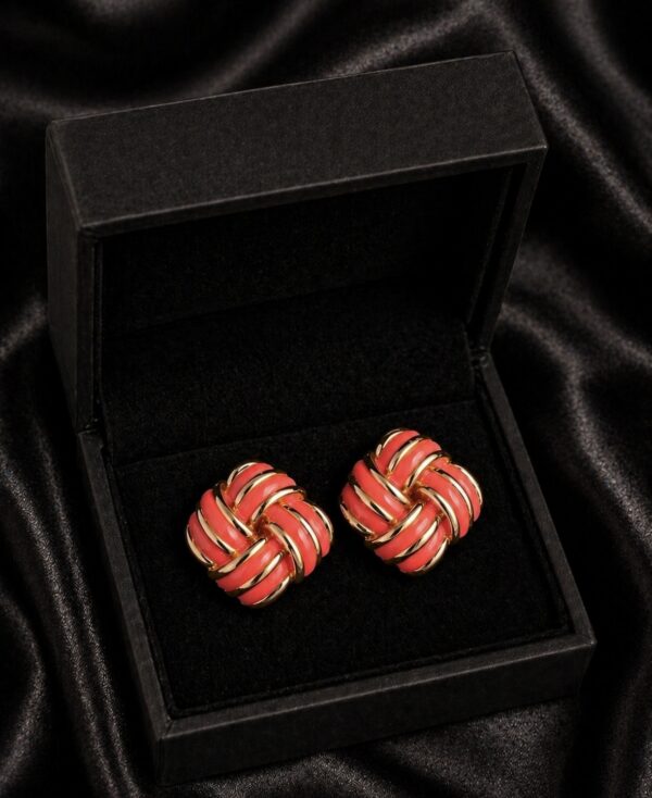 Stainless Steel ✨ Coral Knot Stud Earrings