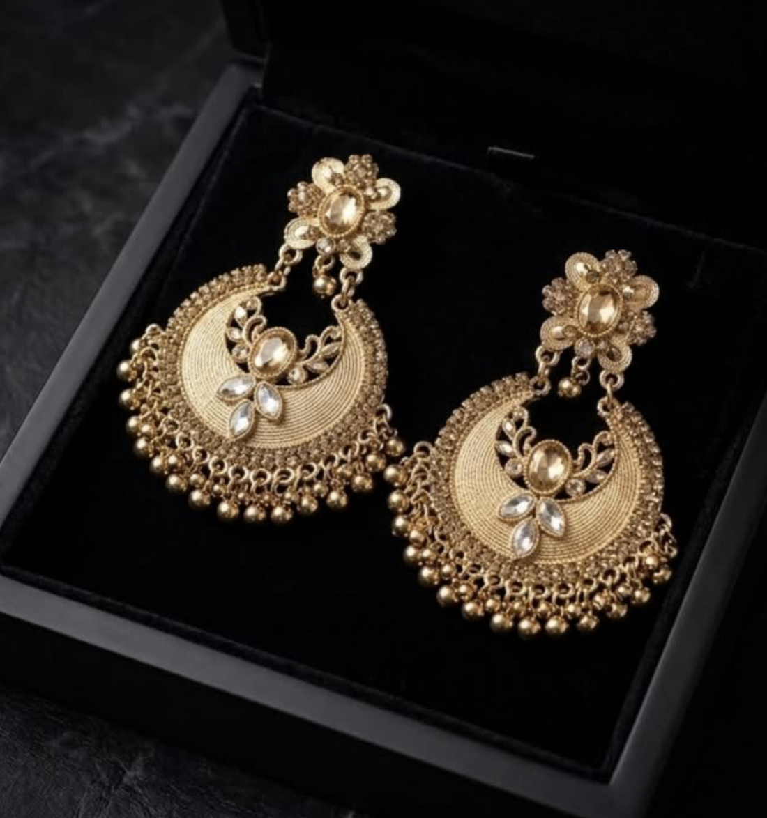 Zehra Chandbali Earrings - Image 1