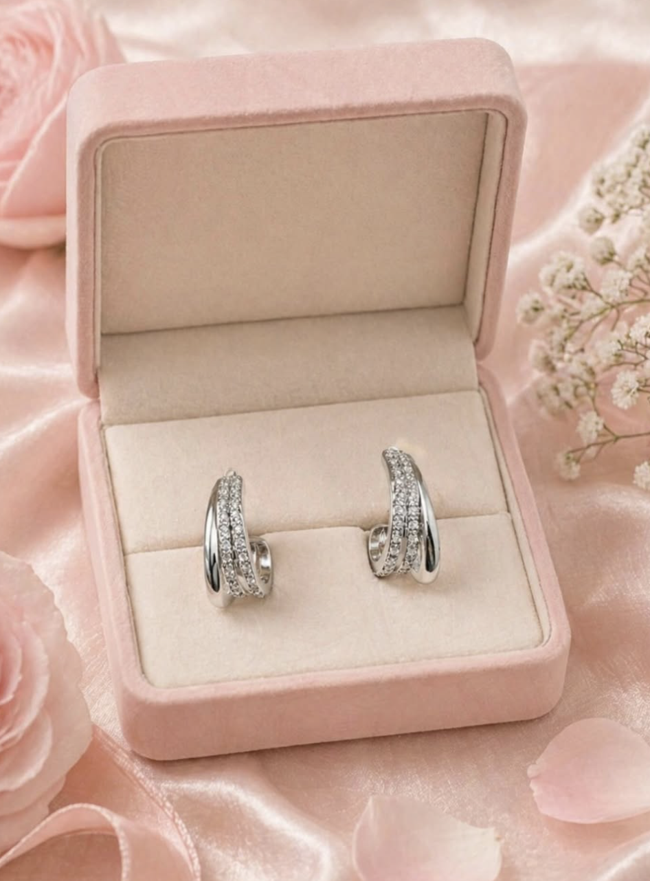 Stainless Steel Silver Loops - Image 1