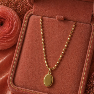 Golden Oval Pendant