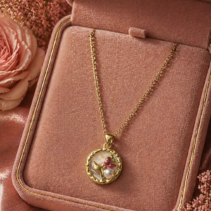 Floral Charm Pendant Necklace
