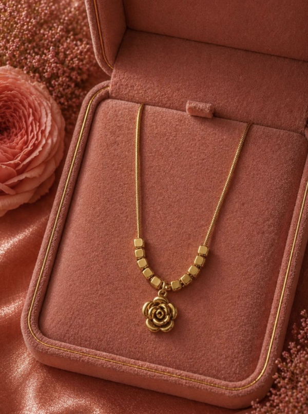 Gilded Rose Pendant