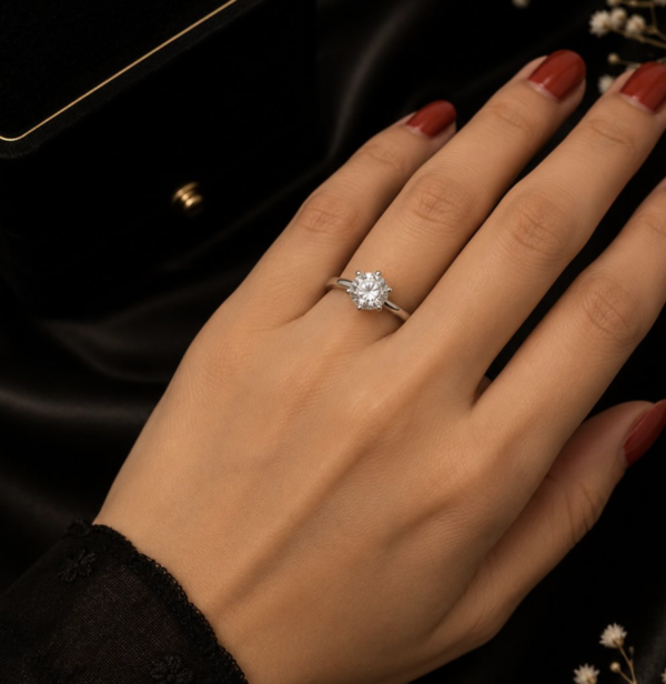 Celeste Solitaire Ring